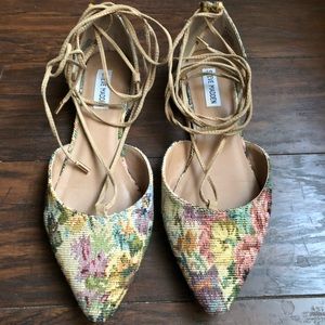 Steven Madden Walkie Floral Flat SZ 11
